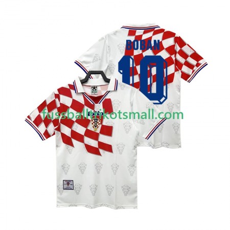 Fußballtrikots Kroatien BOBAN 10 Retro 1998 Kurzarm Heimtrikotsatz kaufen